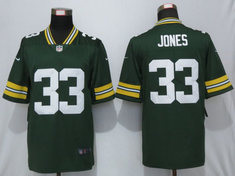 Men Green Bay Packers #33 Jones Green Nike Vapor Untouchable Limited Playe NFL Jerseys